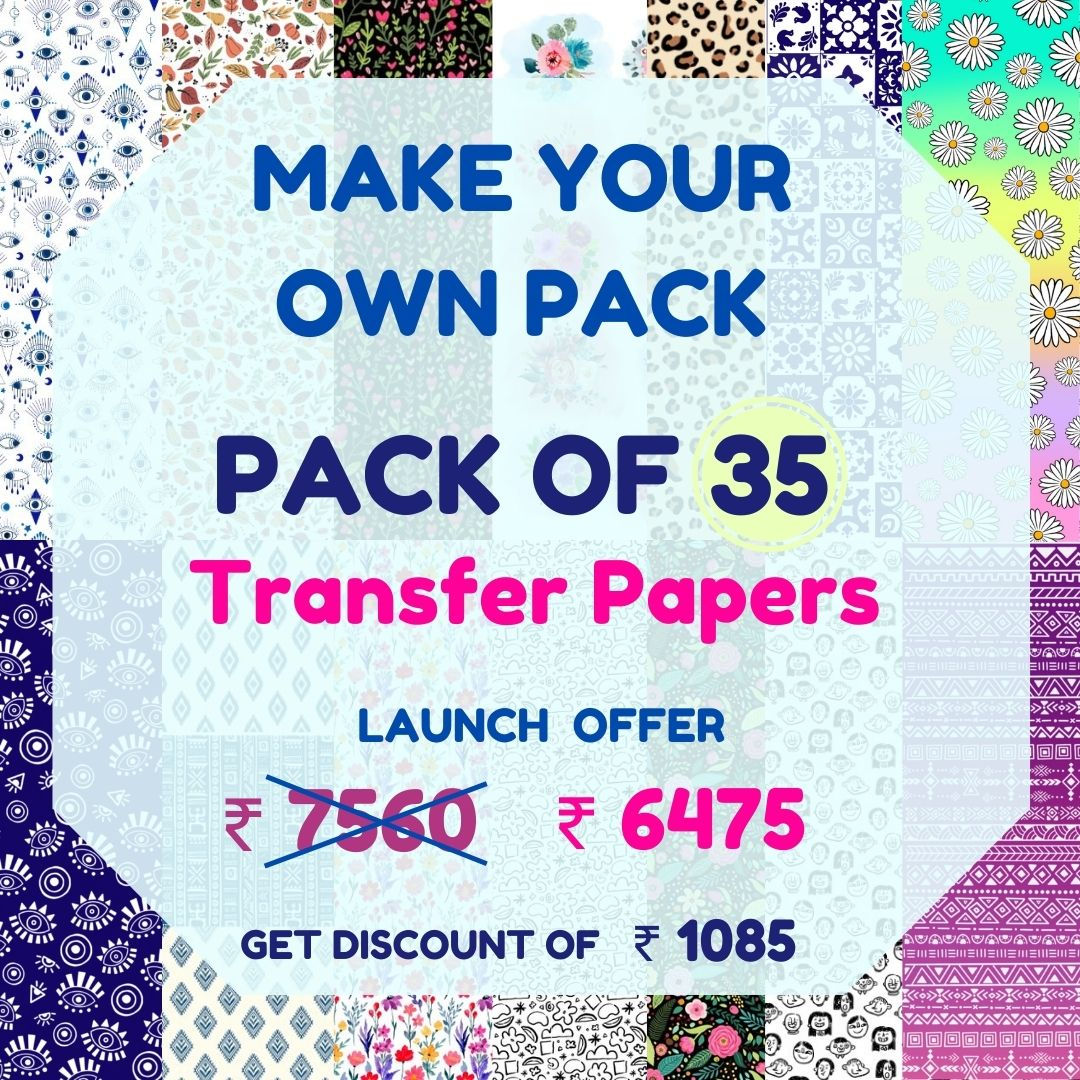 MAKE YOUR OWN PACK - Qty 35 - Transfer Papers (A6 size)