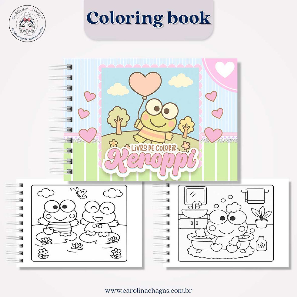 Miniatura: Livro de colorir keroppi