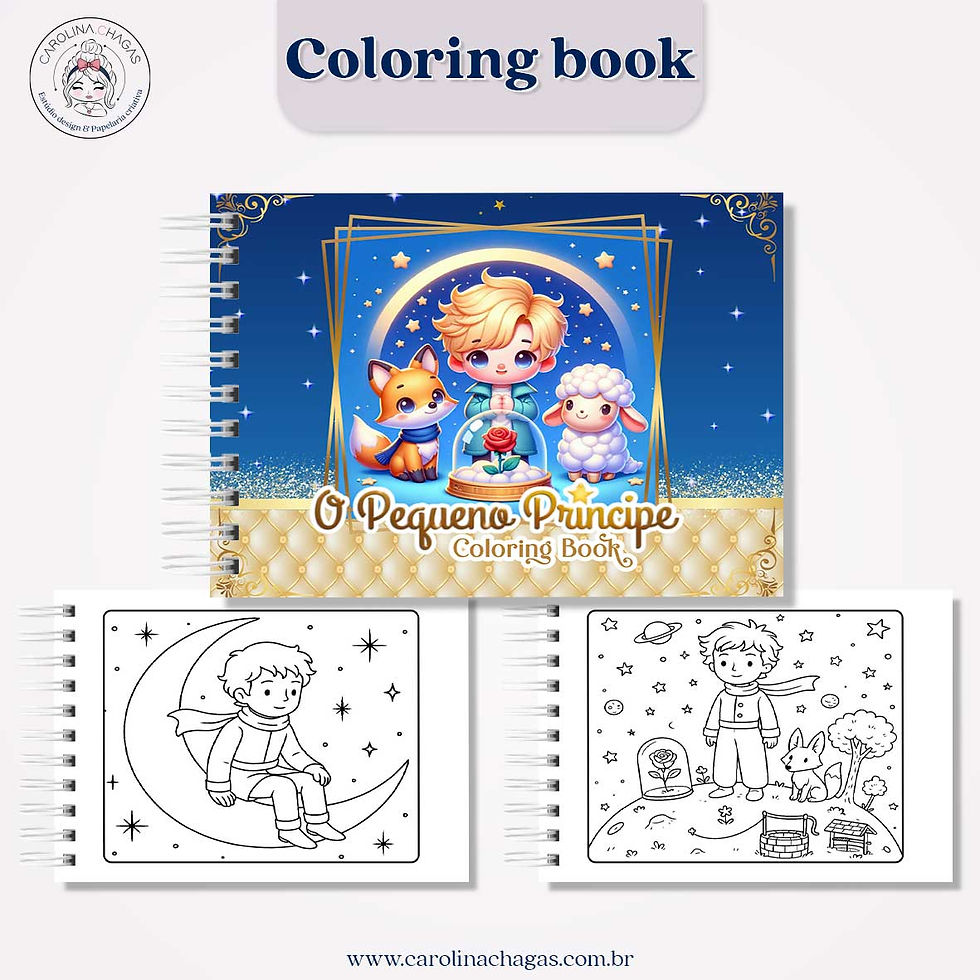 Thumbnail: Livro de colorir o pequeno príncipe