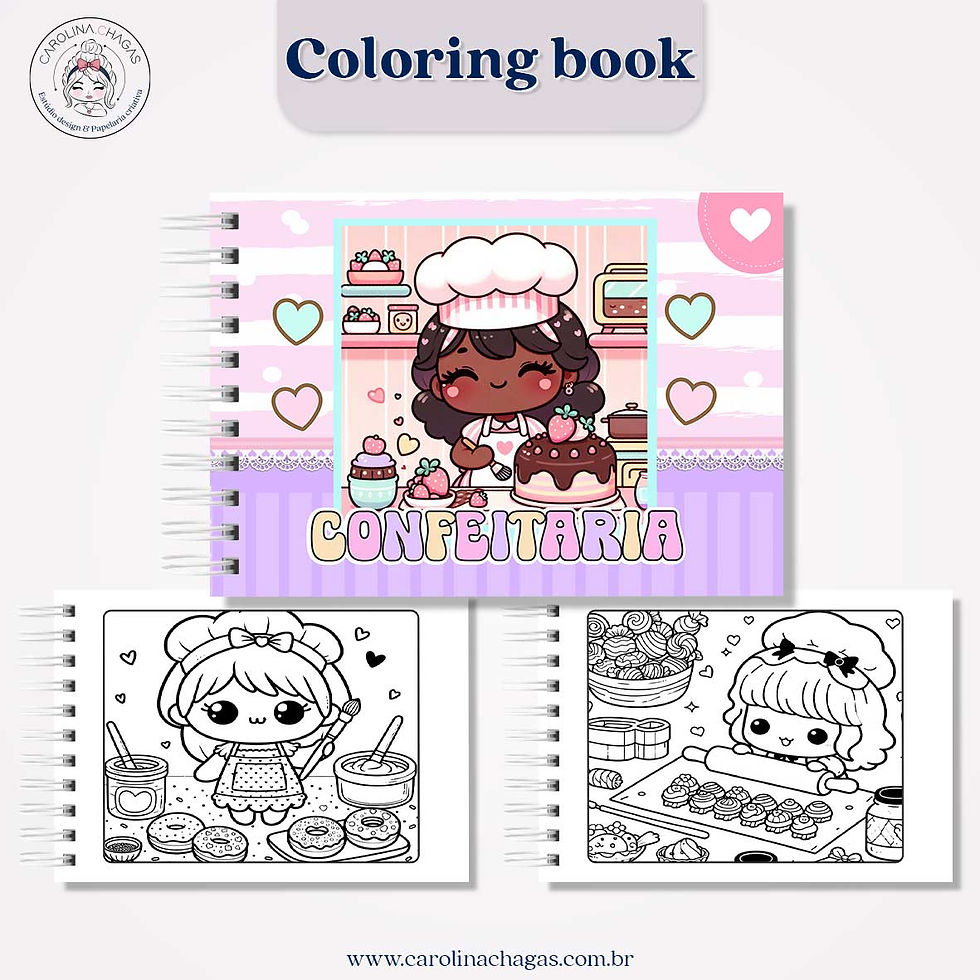 Miniatura: Livro de colorir confeitaria