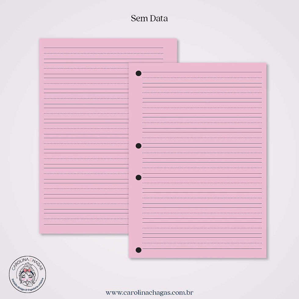 Miniatura: Refil fichário A5 caligrafia