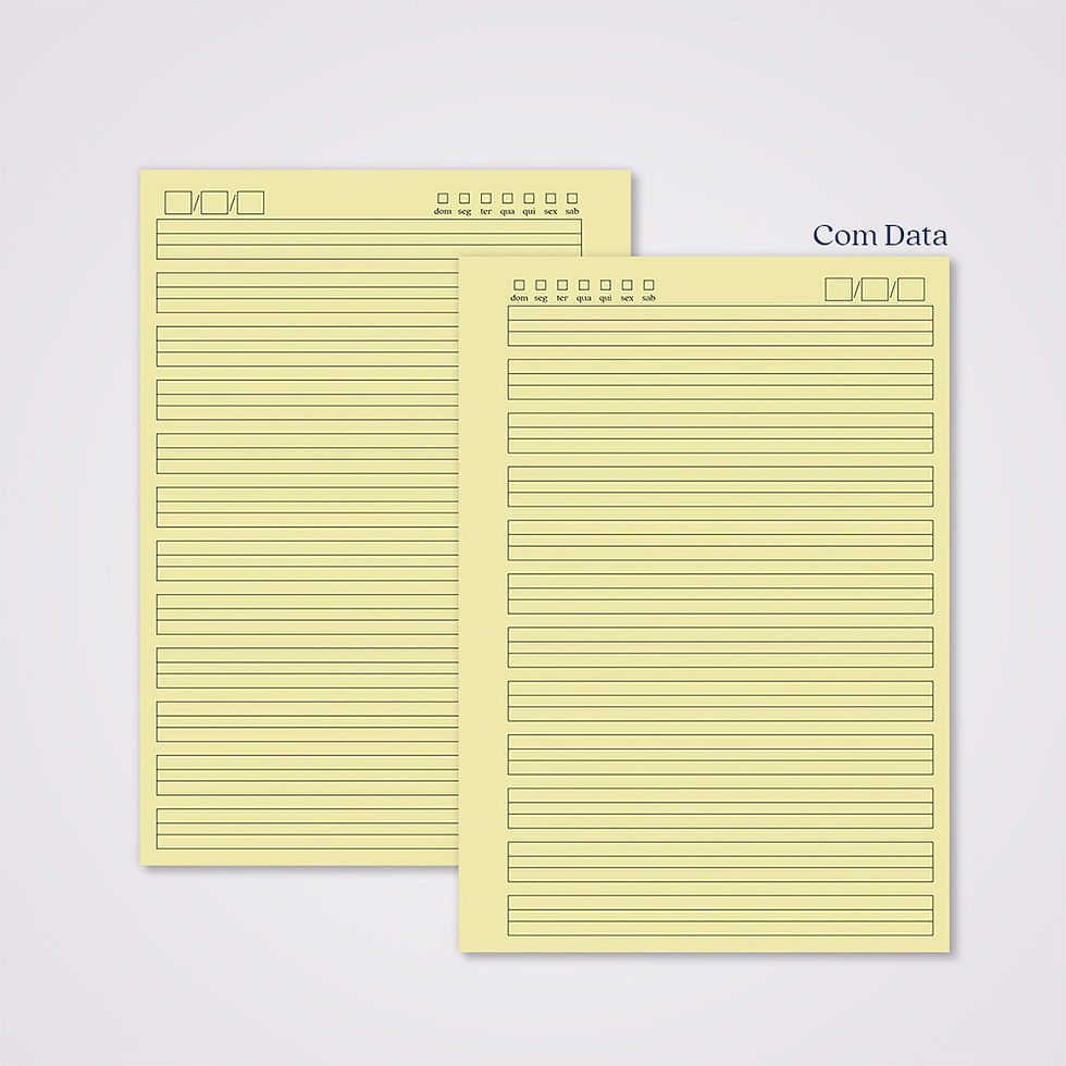 Miniatura: miolo caderno A5 caligrafia