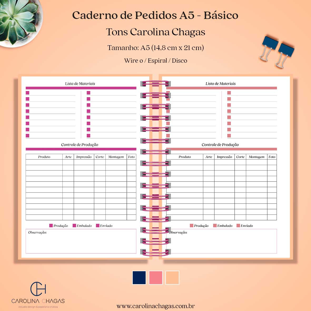 Caderno de pedidos A5