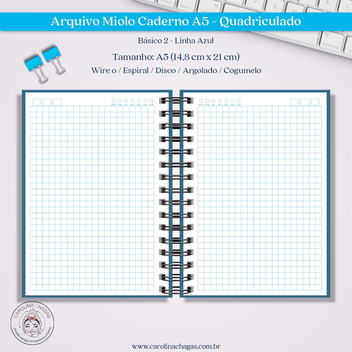 arquivo miolo caderno a5 quadriculado