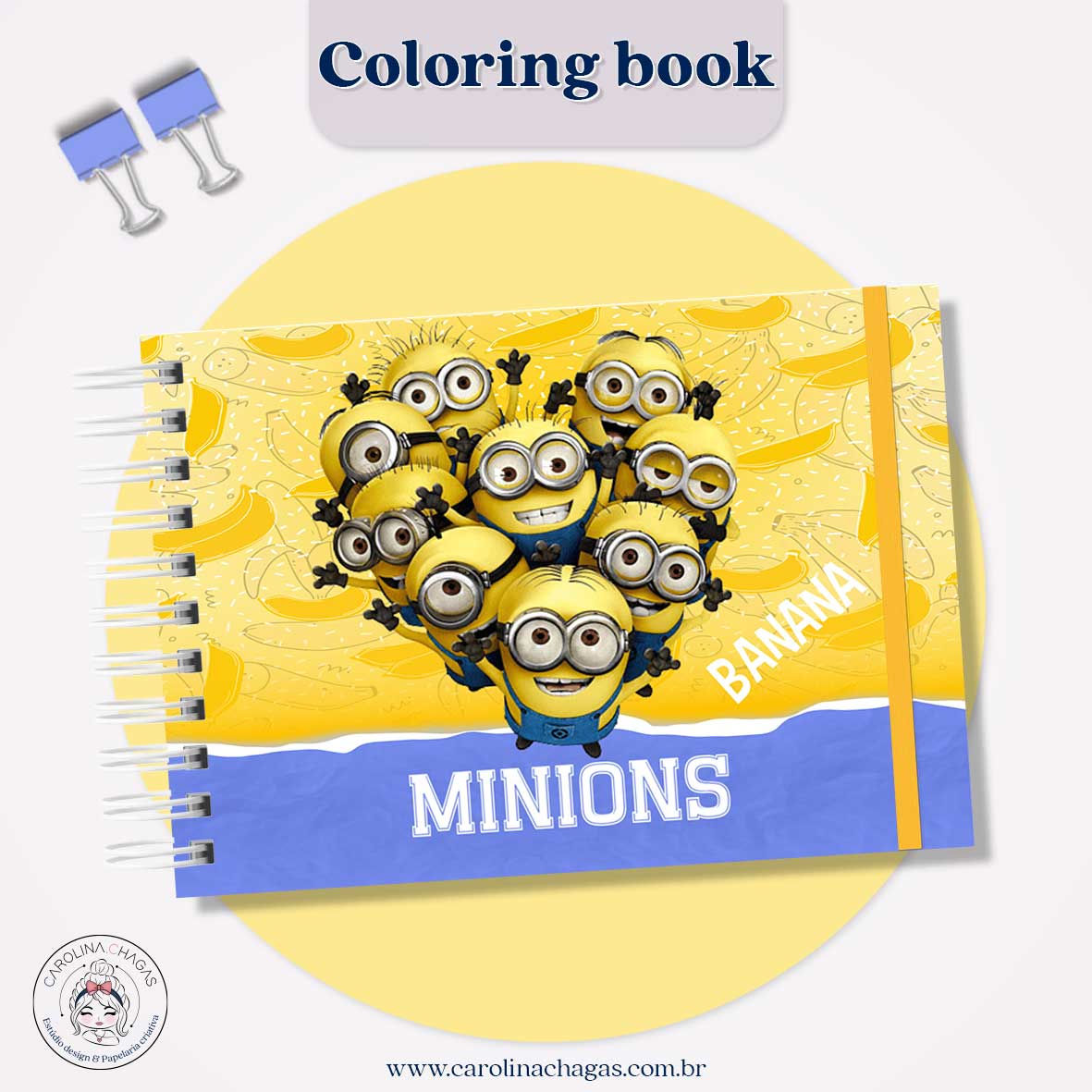 Livro de colorir minions