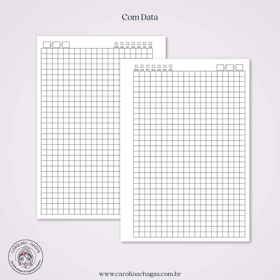 miolo caderno A5 quadriculado