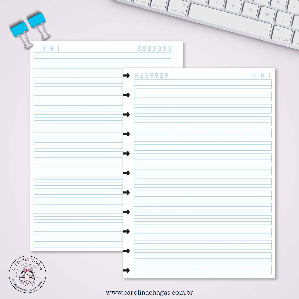 refil caderno de disco g caligrafia