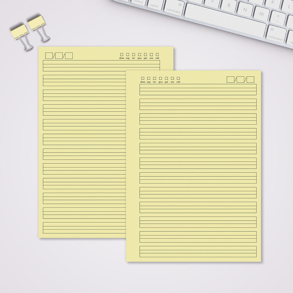 miolo caderno A5 caligrafia