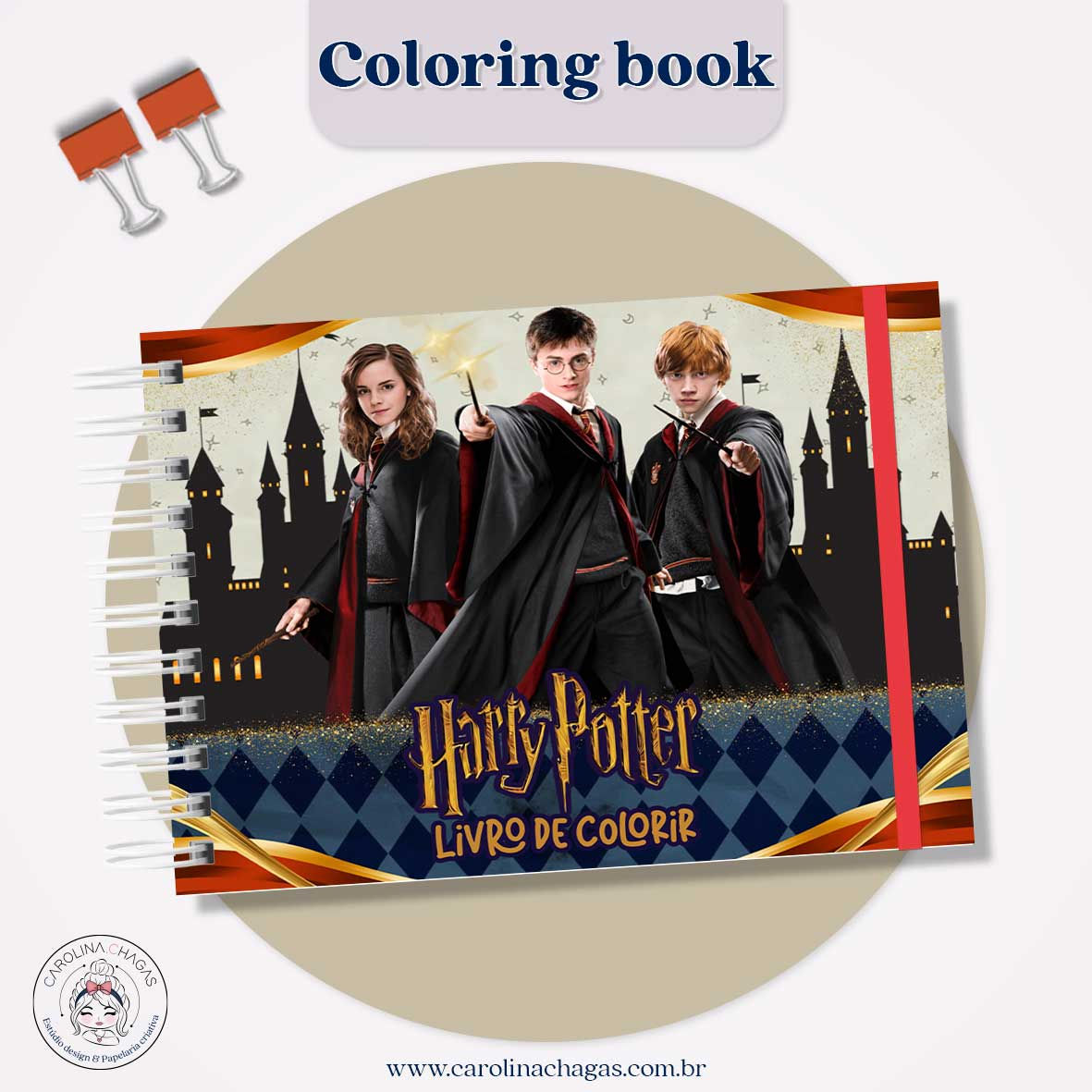Livro de colorir harry potter