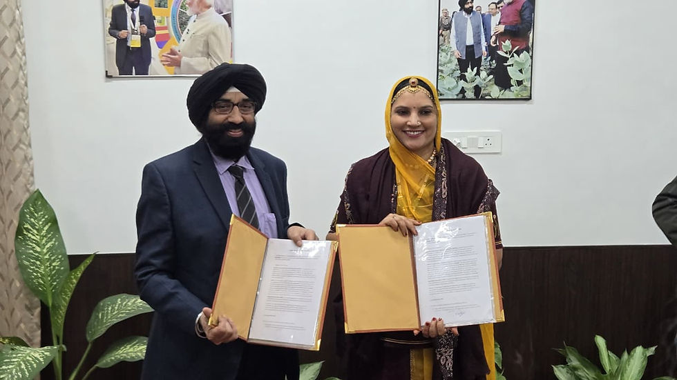 M.S. Parmar & Ruma Devi Singed MoU