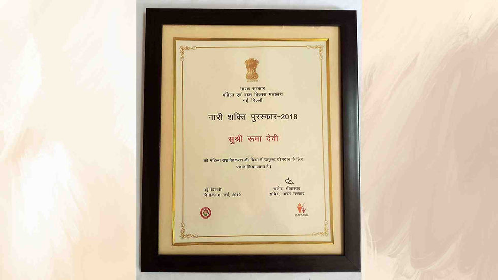 33 Maharana Awards to ruma devi