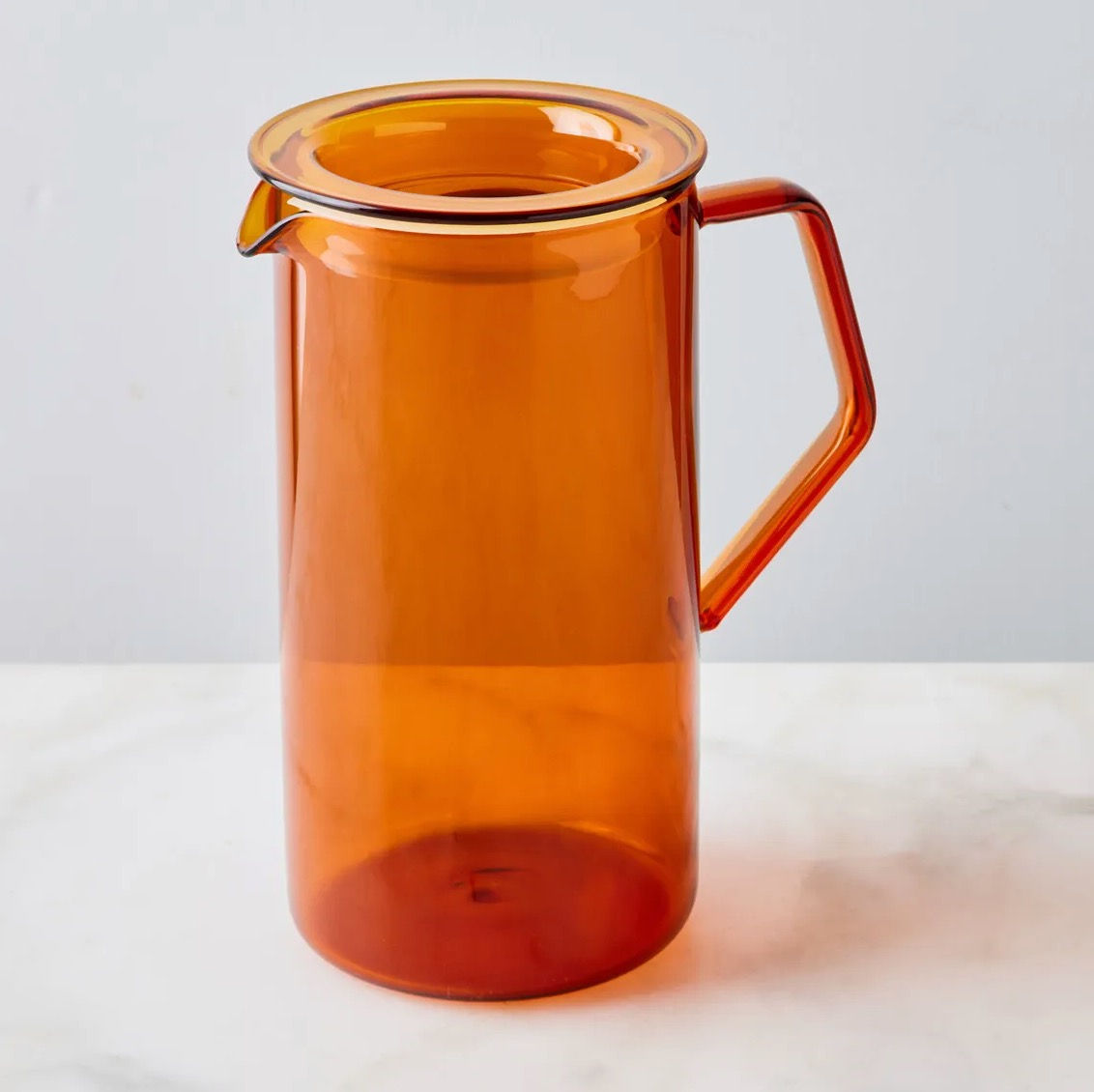 Colored Glass Pitcher