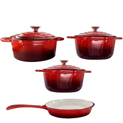 Thumbnail: Cast iron pot set 7pc