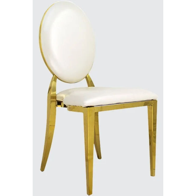 Thumbnail: Gold rim padded chairs 