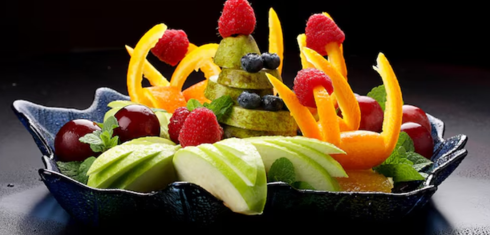 Arranged Food and Objects