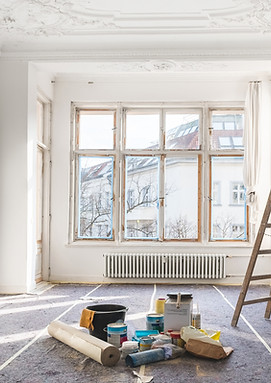 Post-contruction cleaning of a newly built space