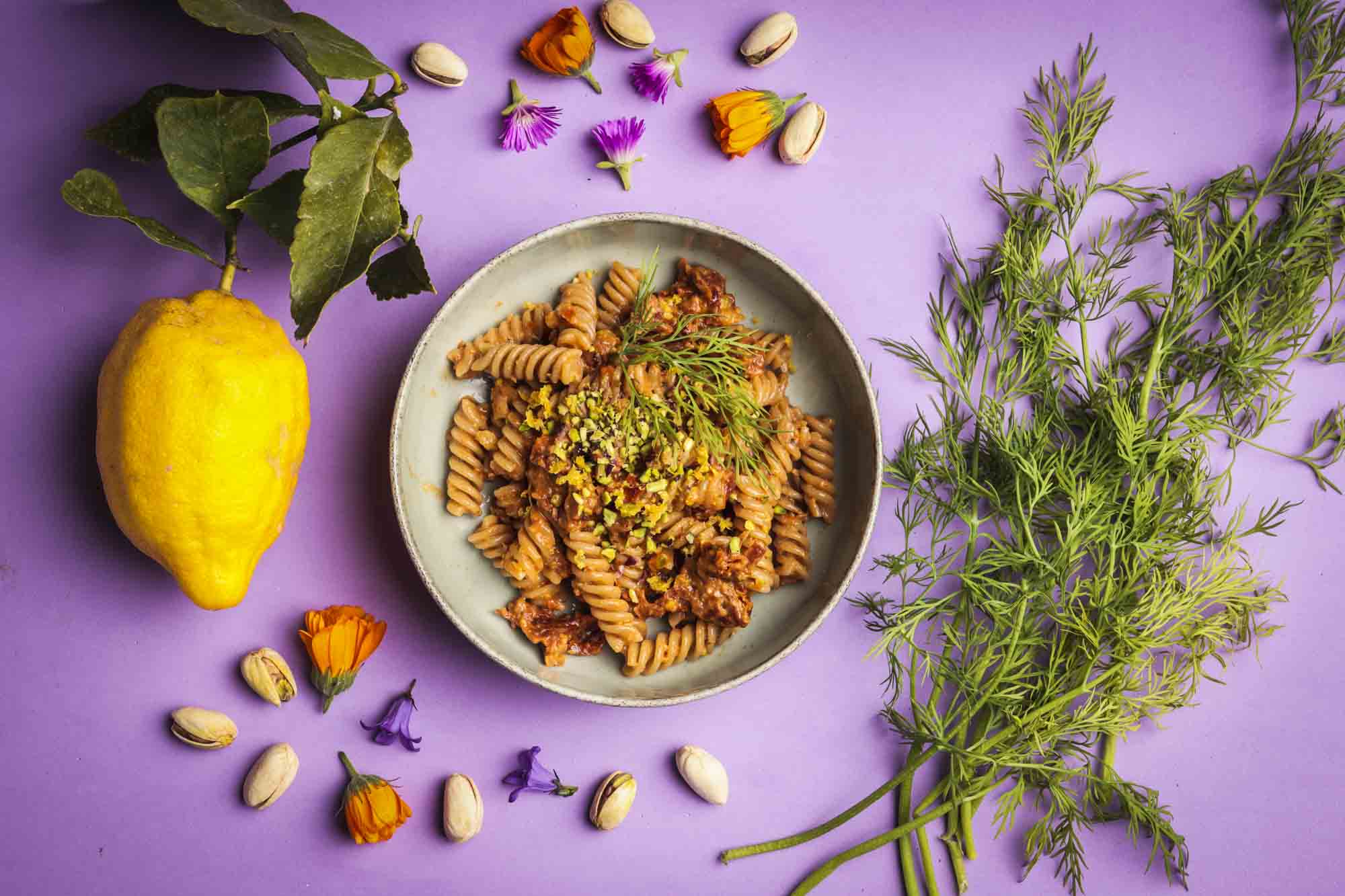 Arranged Food and Objects
