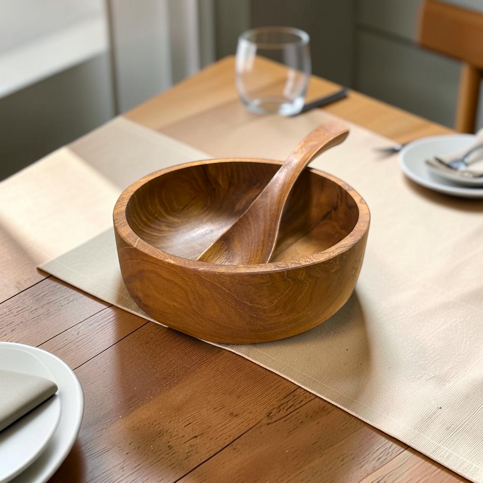 サムネイル： 【TEAK Collection】チークウッド ボウル お椀 14cm