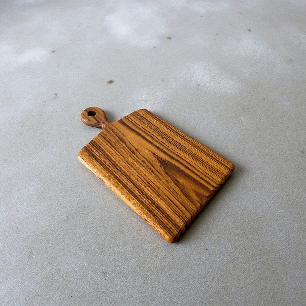 Thumbnail: 【TEAK Collection】チークウッド ハンドル付き カッティングボード まな板