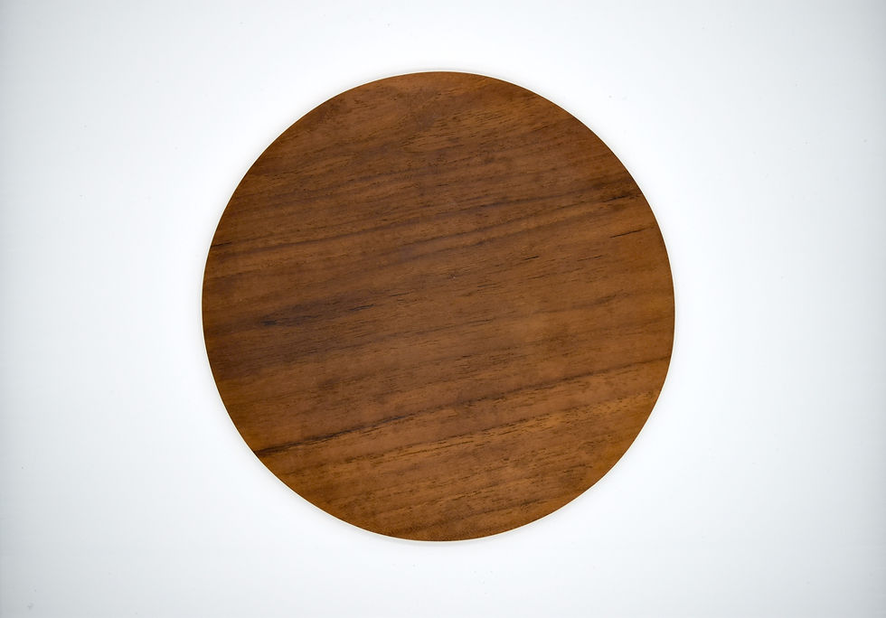 Thumbnail: Solid teak wood plate, slice board