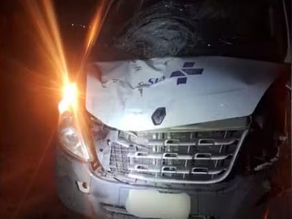 Van da Saúde de Cesário Lange atropela e mata pedestre durante transporte de pacientes