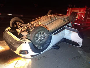 Pedestre morre após se lançar de viaduto e provocar grave acidente na Marechal Rondon