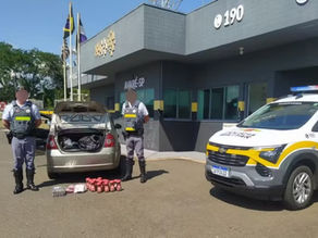Tudo furtado: polícia intercepta carro com picanha, café e até faqueiro na Castello Branco