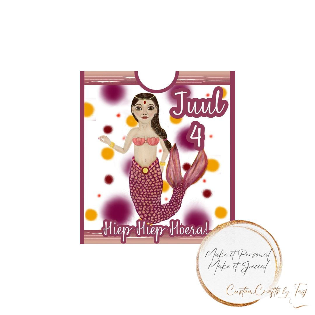 diy traktatie pdf-printable knijpfruitwikkel zeemeermin