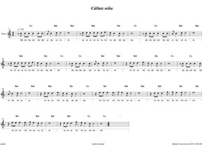 Cállate niña. Lectura musical