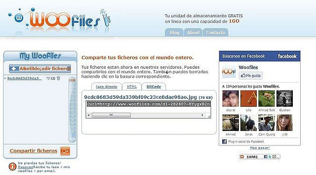 Almacenamiento de archivos