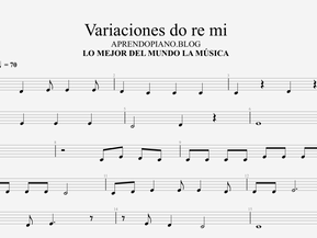 Variaciones sobre un tema. Do re mi.