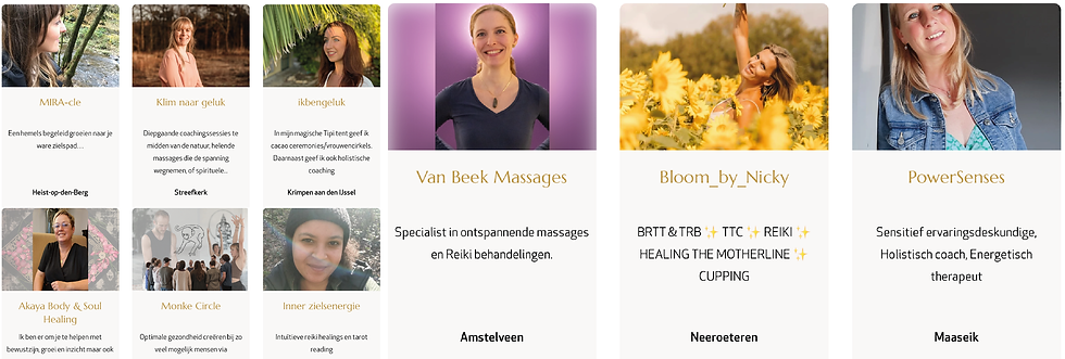Vind Reiki specialisten in Nederland en België