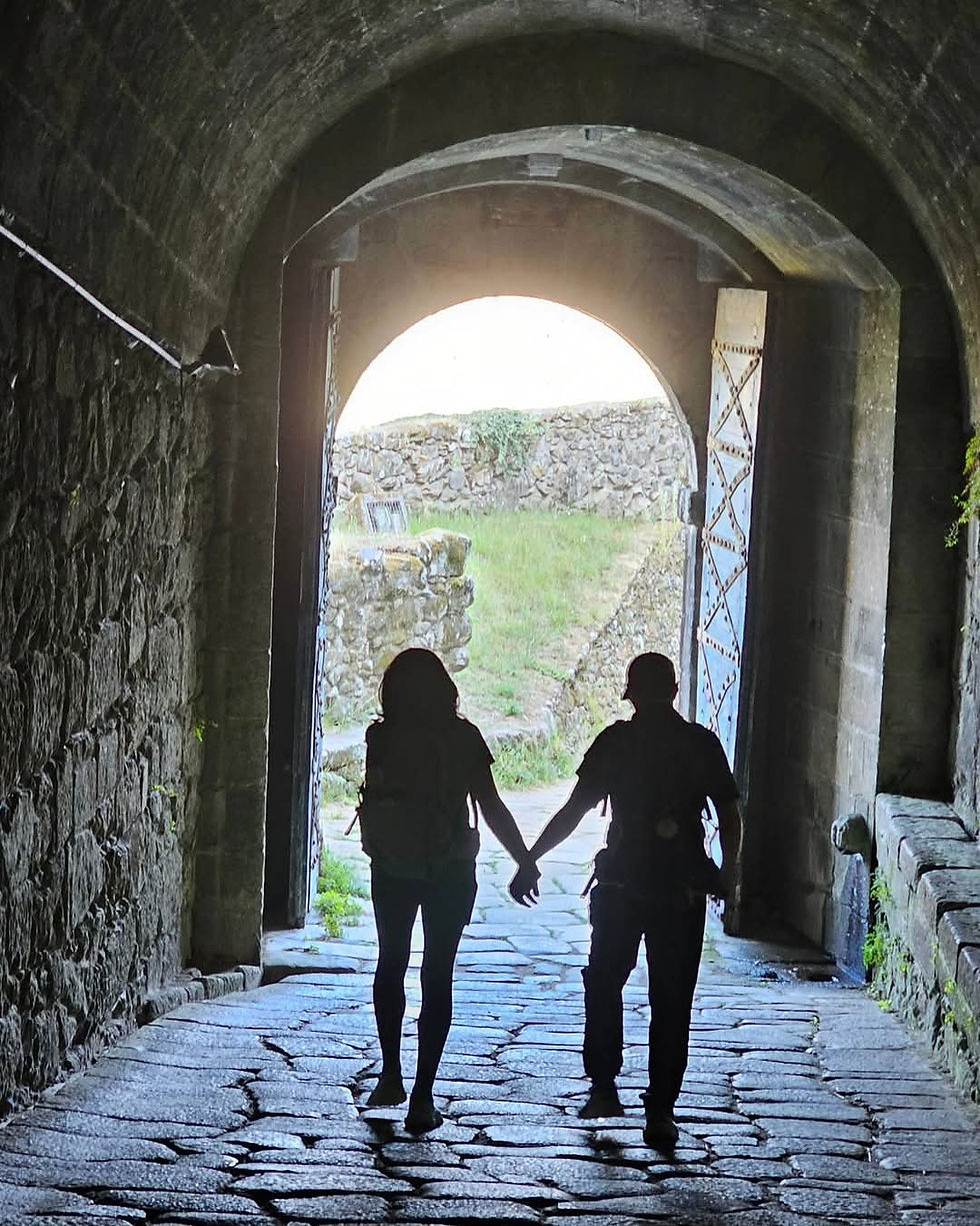 Paisagem rural ao longo dos Caminhos de Santiago