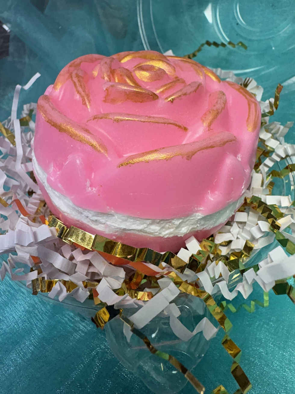 Thumbnail: Rose Macaroon - Goat Milk Soap + Sugar Scrub