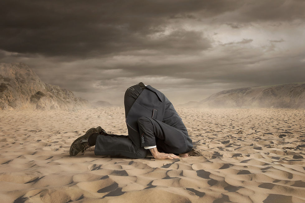 Climate apathy is similar to an ostrich effect