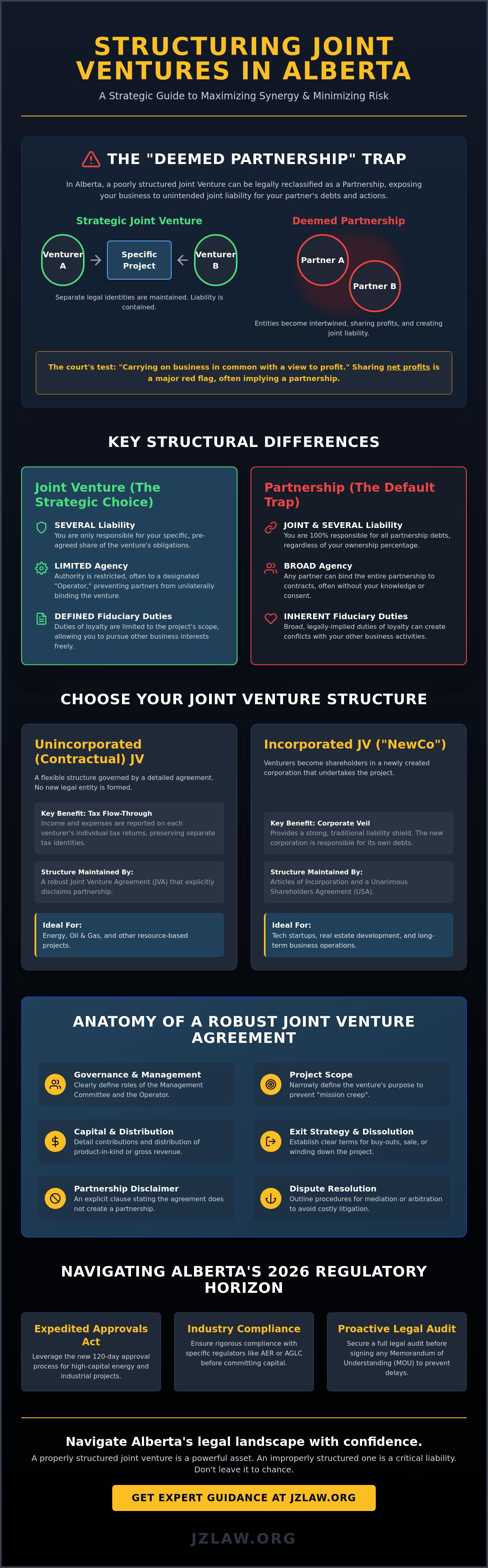 How to structure a joint venture in alberta