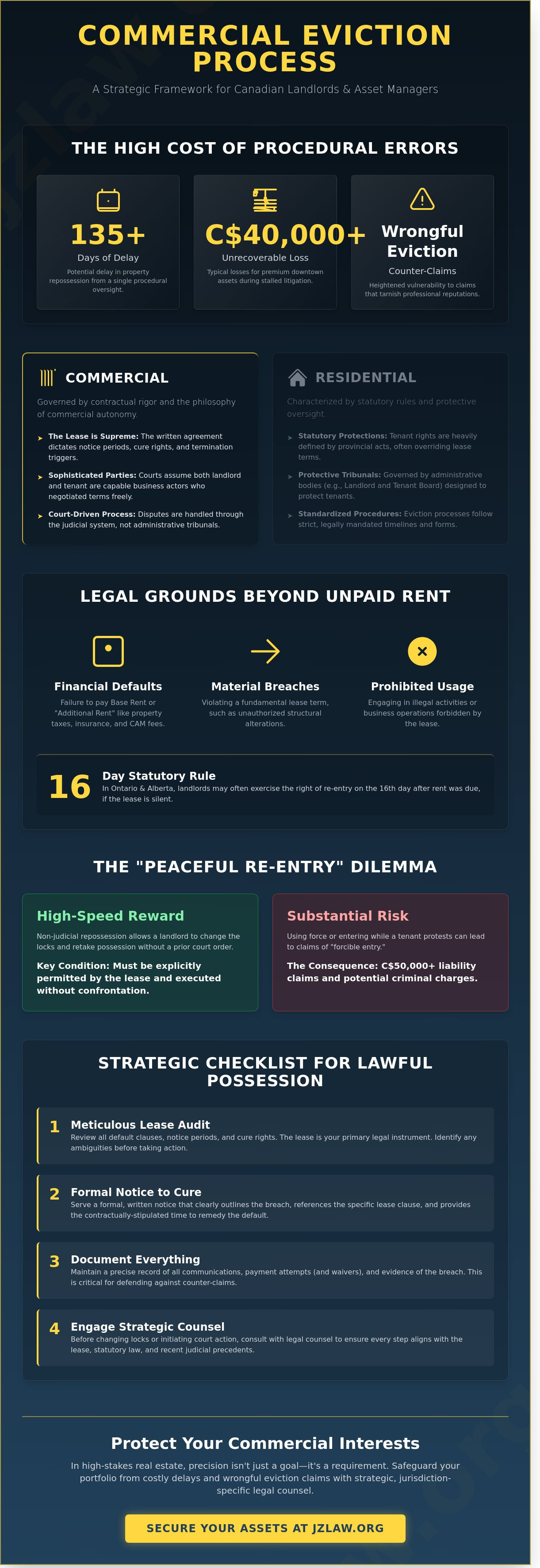 Commercial eviction process