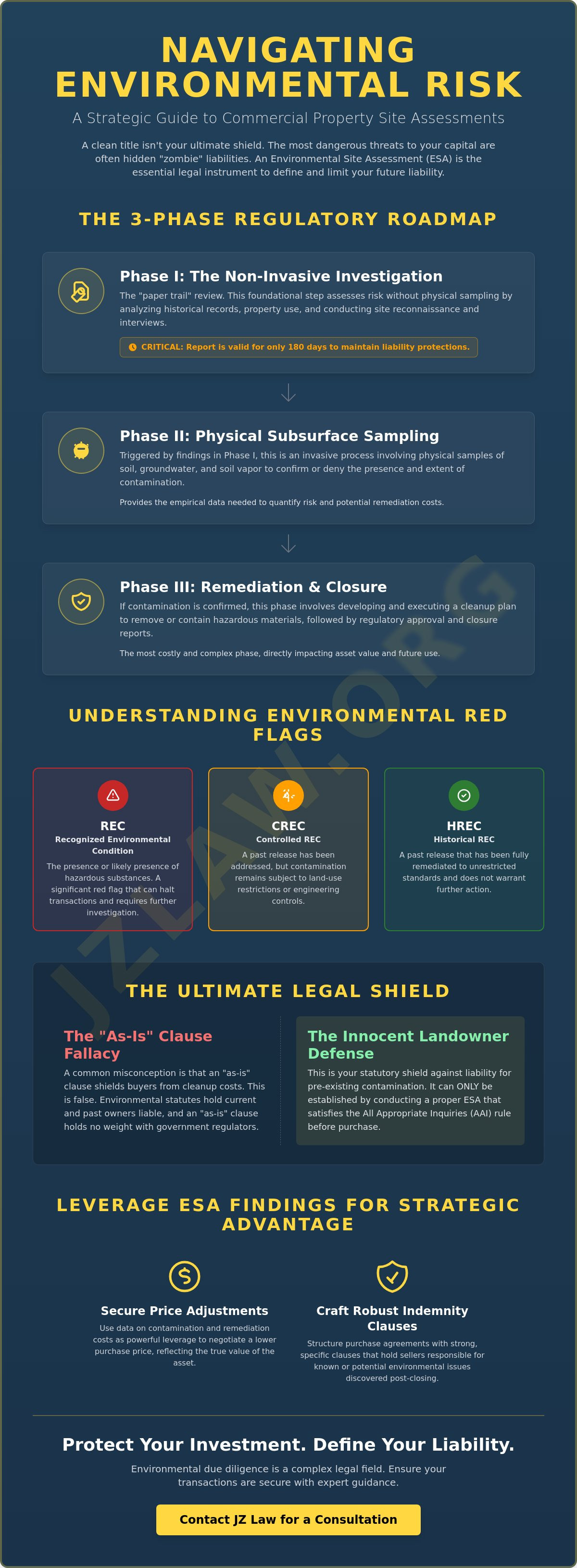 Environmental site assessment for commercial property