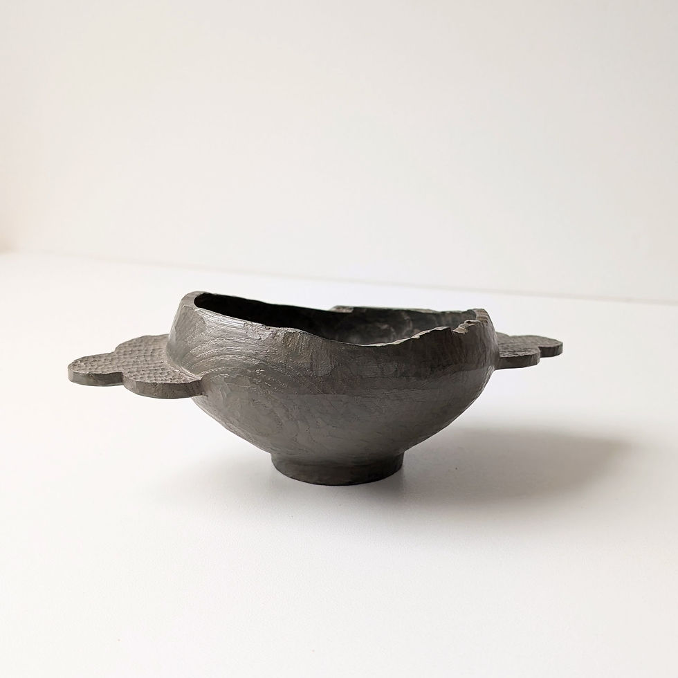 Thumbnail: Ash Urushi bowl with handles