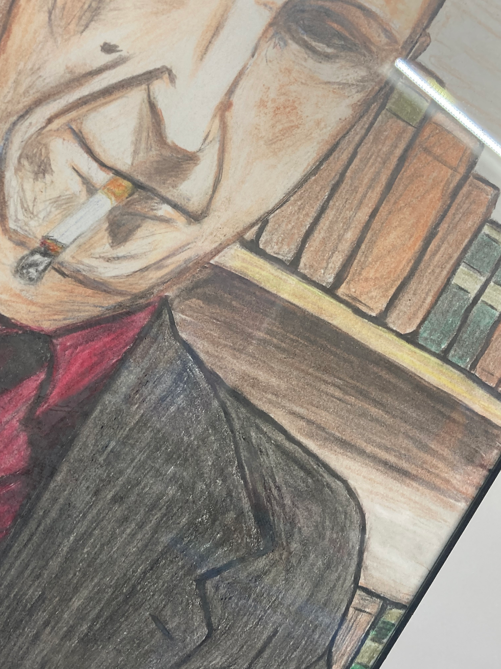 Thumbnail: George Orwell Smoking - 11 x 14