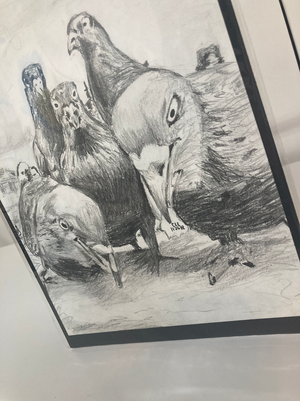 Thumbnail: Pigeon Dance - 9 x 12
