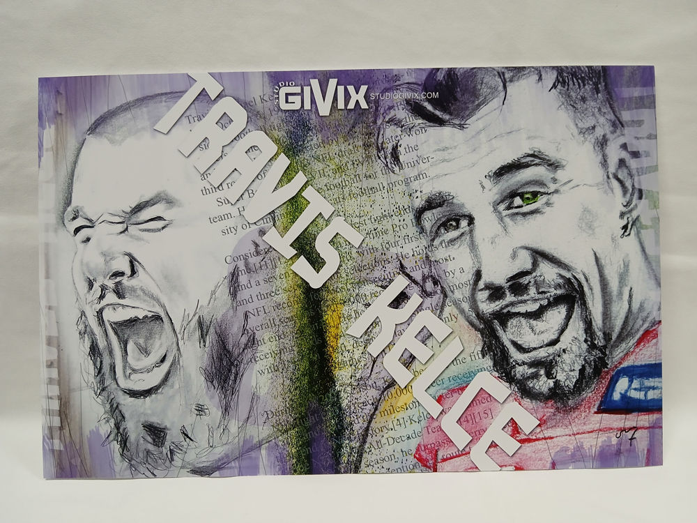 Faces of Kelce - Travis Kelce - Poster