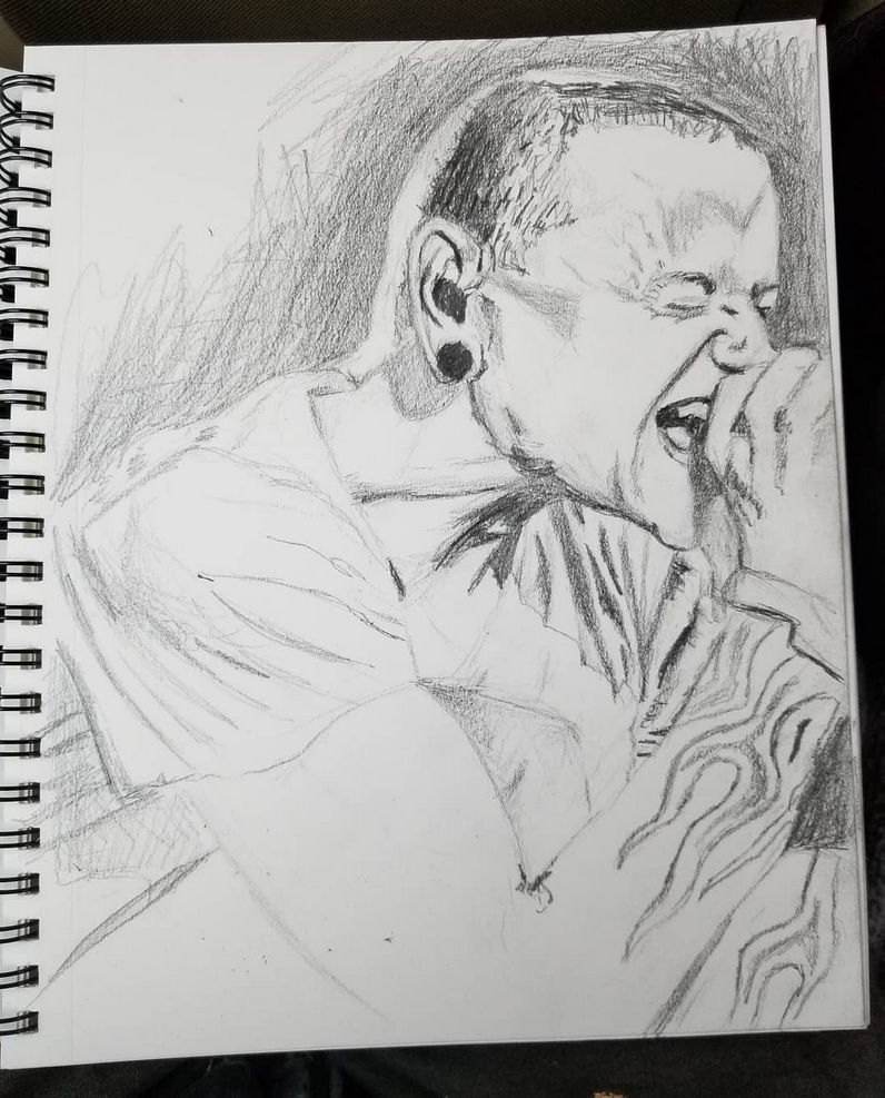 Thumbnail: Chester Bennington Another Place - 9 x 12