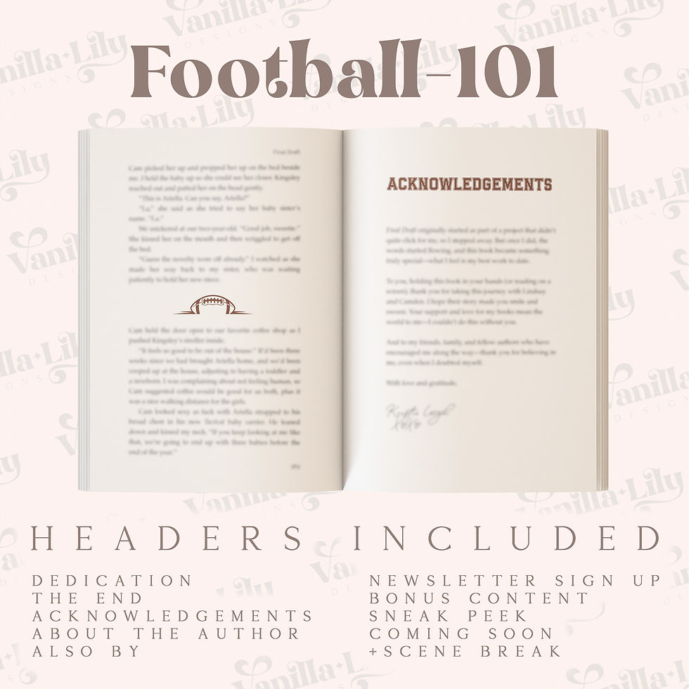 Thumbnail: Chapter Headers -Football - 101