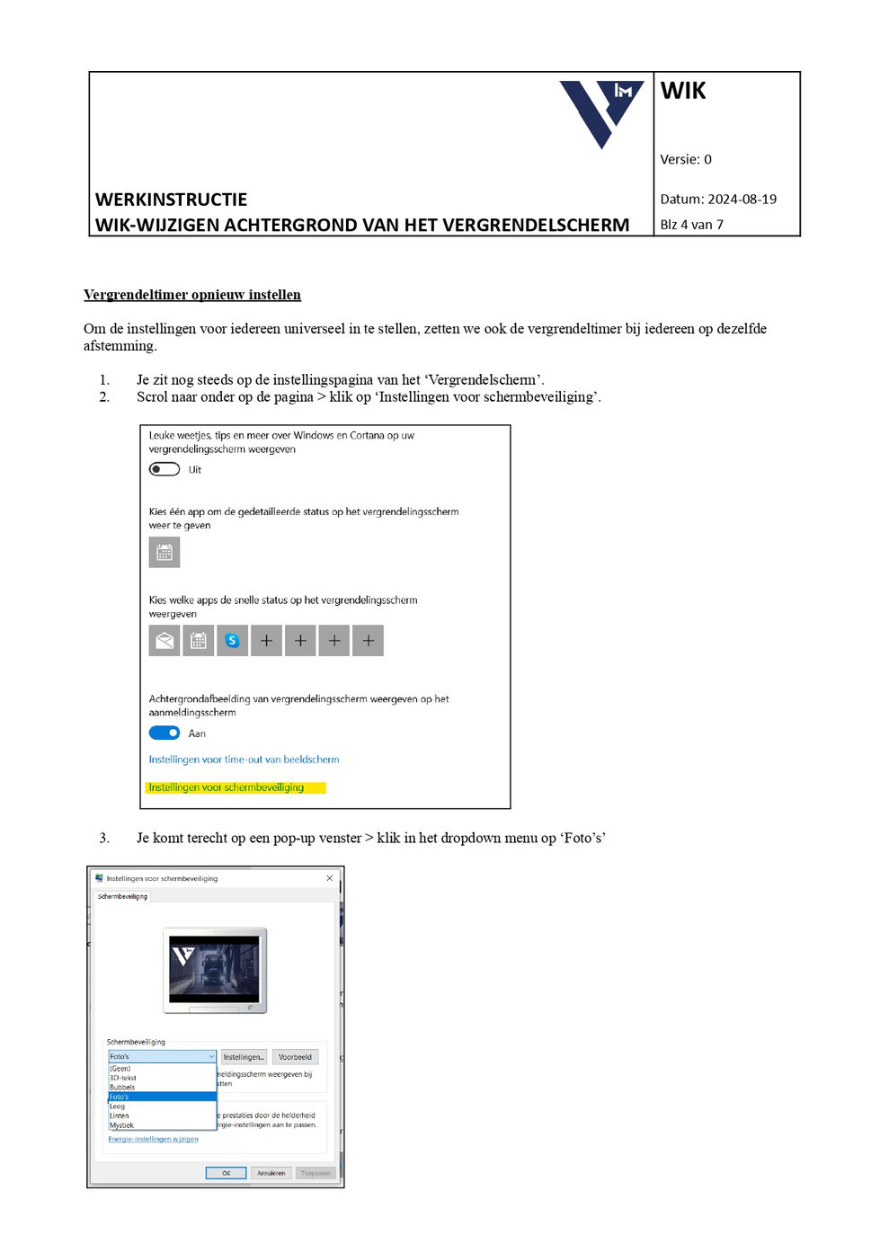 Werkinstructiefiche - Pagina 4