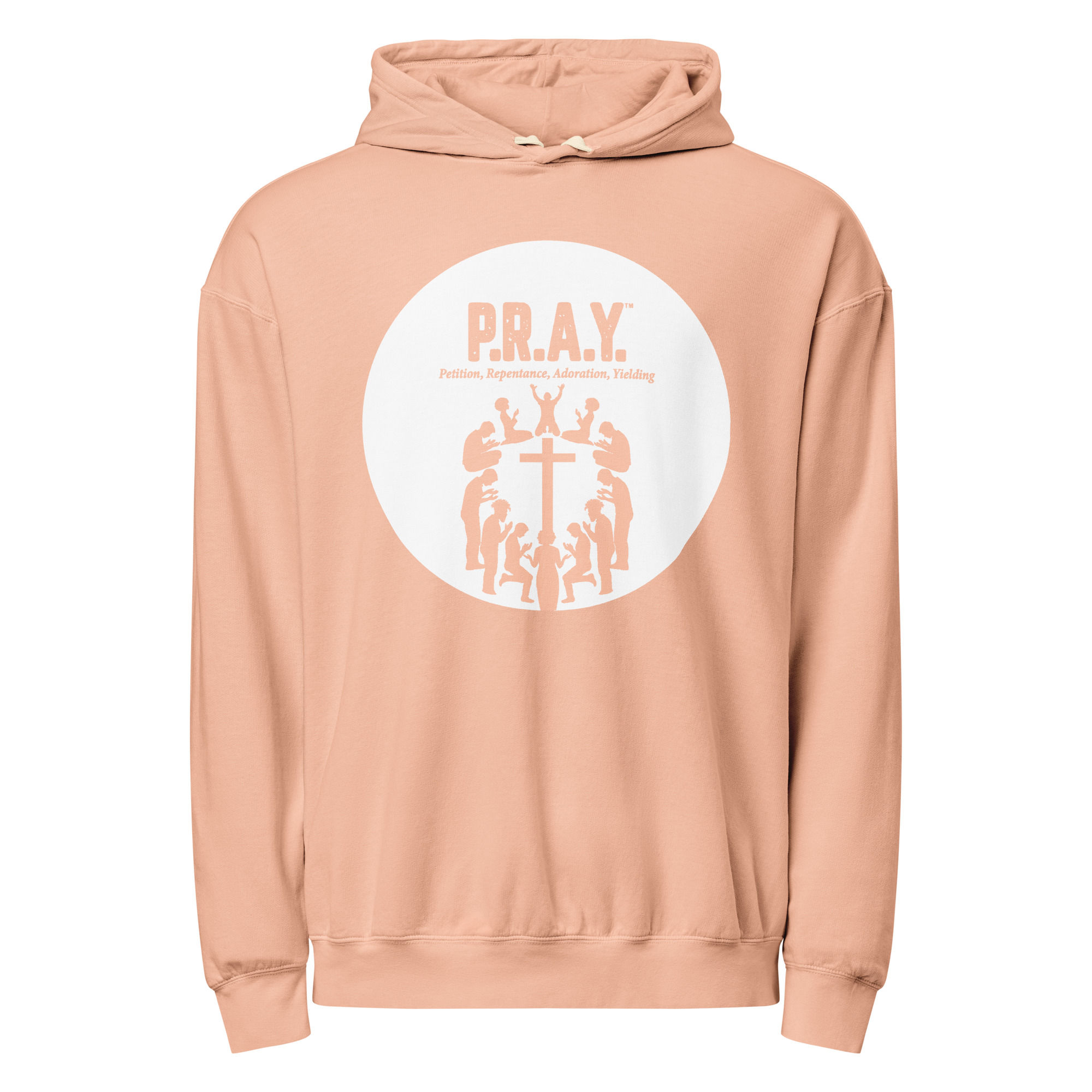 Unisex garment-dyed lightweight hoodie