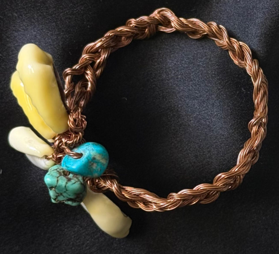 Thumbnail: Hand-Made Mommy & Me Copper Bracelet Set