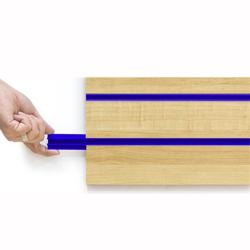 Blue Matte Insert Blue Slatwall Inserts | Prime Shopfittings