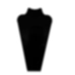 Black acrylic necklace and earring display stand measuring 19 x 10 cm sleek and durable retail jewelry organizer designed to showcase necklaces and earrings with a modern, minimalist look. Ideal for boutiques, trade shows, and professional shopfitting, providing elegant and organized accessory presentation.