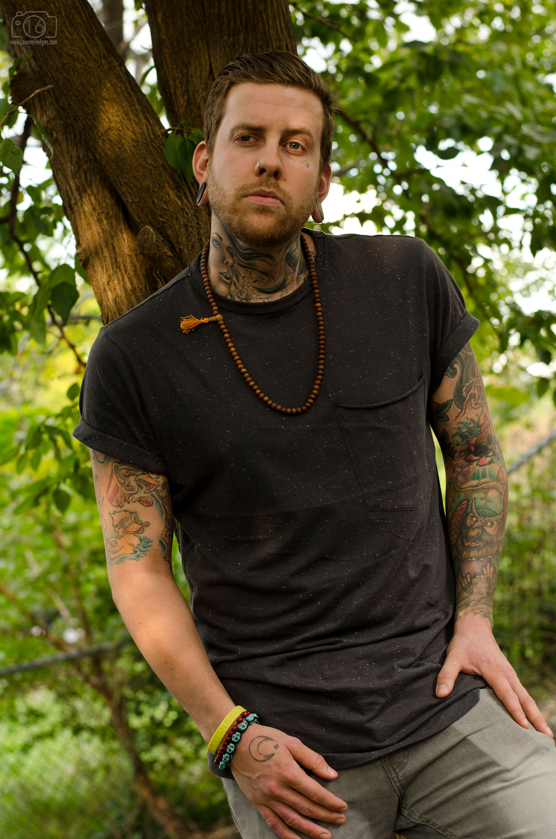 Windsor Photography Portrait Man Forest Tattoos